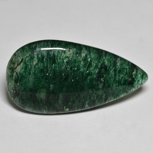 Aventurine vert naturelle en forme de poire, 24,15 ct, translucide