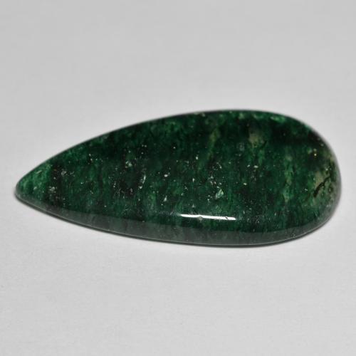 Aventurine vert naturelle en forme de poire, 24,15 ct, translucide