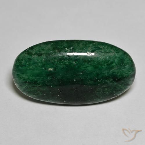 13.61ct Naturel Vert forêt frais Aventurine, ovale, Translucide