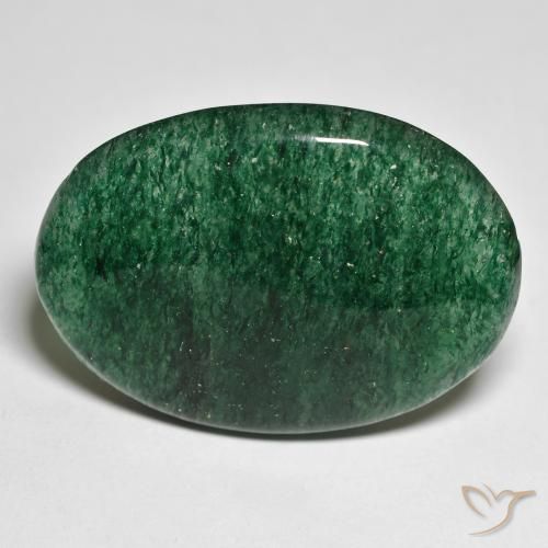 Aventurine Vert pin naturelle Coupe ovale, 32.99 ct, Translucide