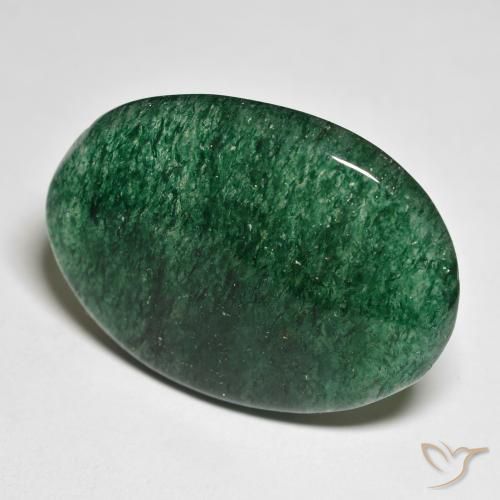 Aventurine Vert pin naturelle Coupe ovale, 32.99 ct, Translucide
