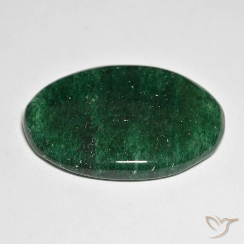 Aventurine Vert pin naturelle Coupe ovale, 32.99 ct, Translucide