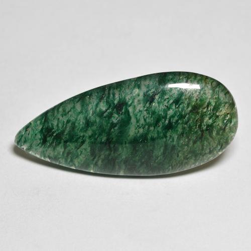 Aventurine vert naturelle en forme de poire, 11,87 ct, translucide