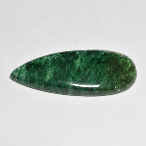 Aventurine vert naturelle en forme de poire, 11,87 ct, translucide