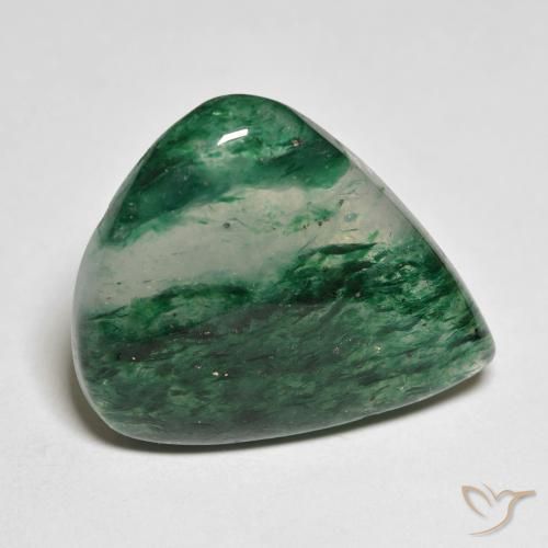 Aventurine vert naturelle en forme de poire, 18,01 ct, translucide