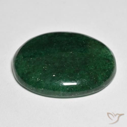 Aventurine Vert naturelle ovale, 25.39 ct, Translucide