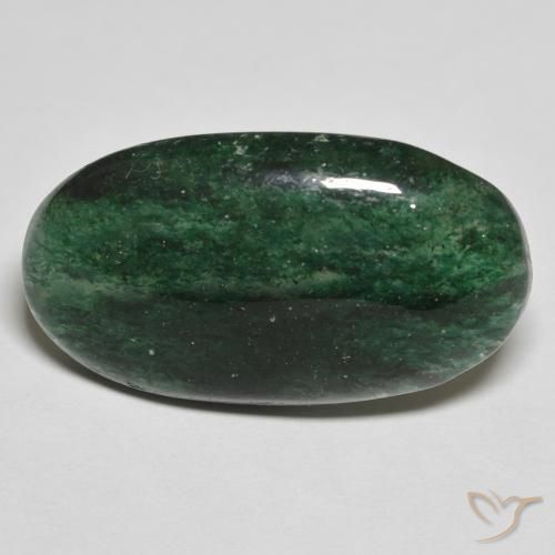 15.85ct Naturel Forêt verte Aventurine, ovale, Translucide