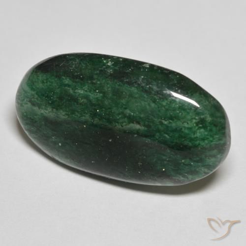 Aventurine Forêt verte naturelle ovale, 15.85 ct, Translucide