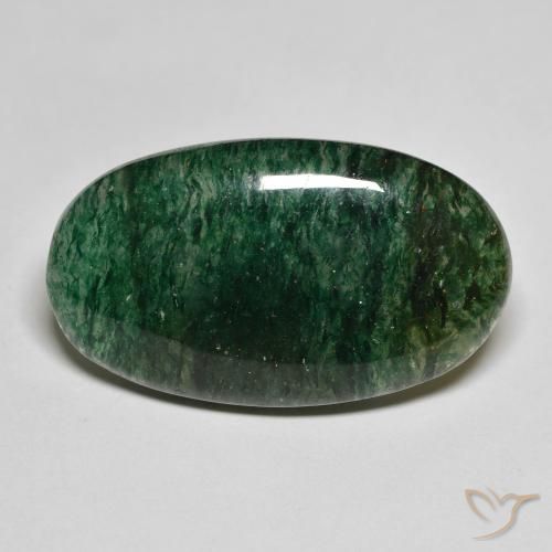 20.09ct Naturel Vert forêt frais Aventurine, ovale, Translucide