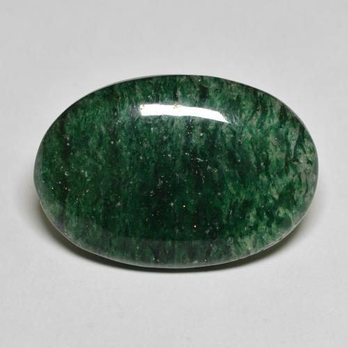 Aventurine Forêt verte naturelle Coupe ovale, 18.76 ct, Translucide