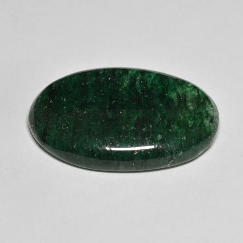 Aventurine Forêt verte naturelle Coupe ovale, 18.76 ct, Translucide