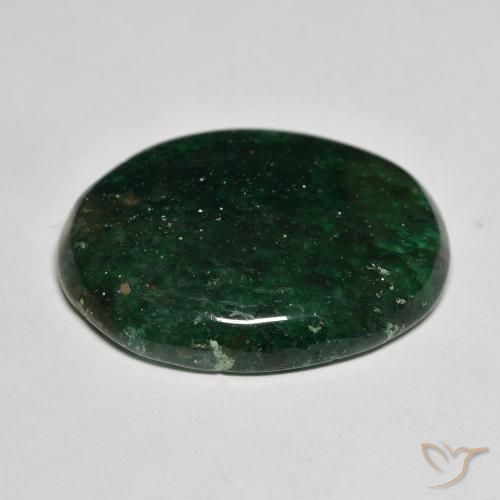 Aventurine Forêt verte naturelle ovale, 22.21 ct, Translucide
