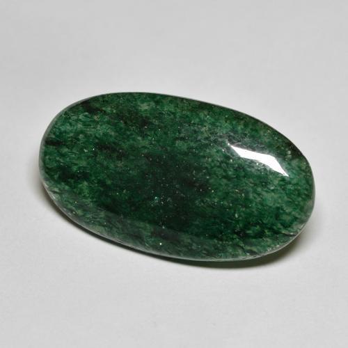 Aventurine Vert forêt frais naturelle ovale, 14.55 ct, Translucide