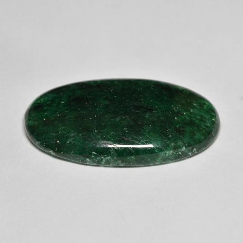Aventurine Vert forêt frais naturelle ovale, 14.55 ct, Translucide