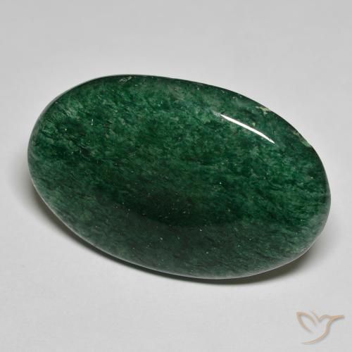 Aventurine Forêt verte naturelle ovale, 23.62 ct, Translucide