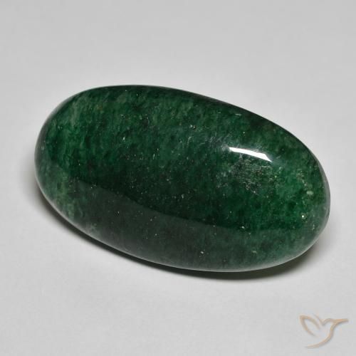 Aventurine Forêt verte naturelle ovale, 20.96 ct, Translucide