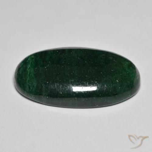Aventurine Forêt verte naturelle ovale, 20.96 ct, Translucide