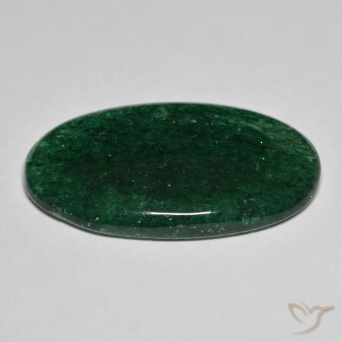 Aventurine Forêt verte naturelle ovale, 26.12 ct, Translucide