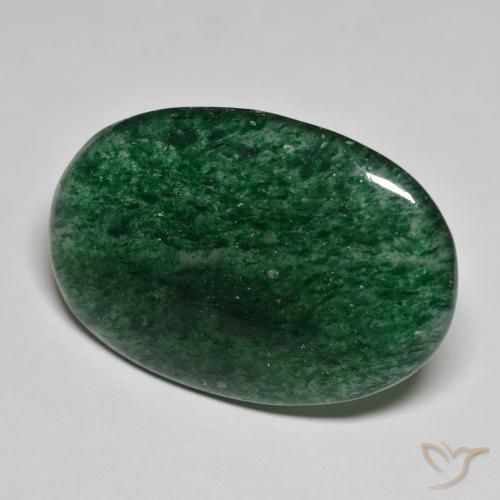 Aventurine Forêt verte naturelle ovale, 23.62 ct, Translucide