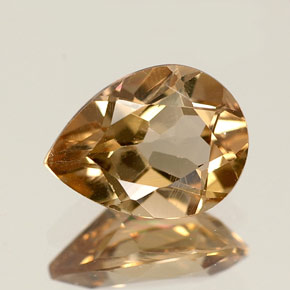 Axinite marron naturelle en forme de poire, 1,15 ct, VS-SI