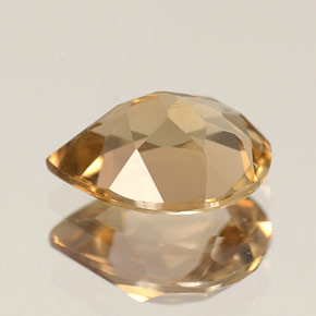 Axinite marron naturelle en forme de poire, 1,15 ct, VS-SI