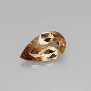 Axinite marron naturelle en forme de poire, 1,79 ct, VS-SI