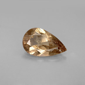 Axinite marron naturelle en forme de poire, 2,28 ct, VS-SI