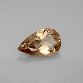 Axinite marron naturelle en forme de poire, 2,28 ct, VS-SI