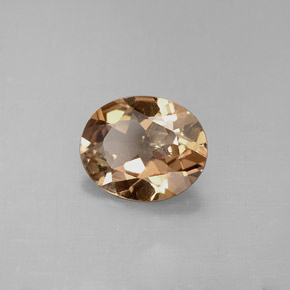 Axinite marron naturelle coupe ovale, 2,36 ct, VS-SI