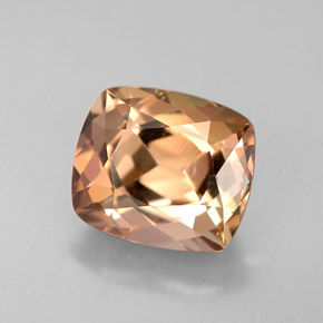 Axinite marron naturelle coupe coussin, 3,66 ct, VVS