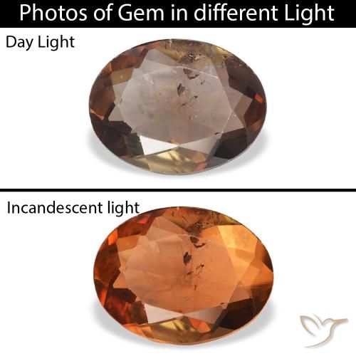 1.67ct Naturel Marron foncé Axinite, ovale, SI