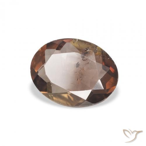 Axinite Marron foncé naturelle ovale, 1.67 ct, SI