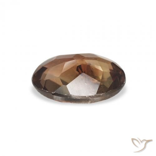 Axinite Marron foncé naturelle ovale, 1.67 ct, SI