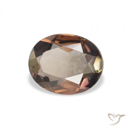 Axinite Marron foncé naturelle ovale, 1.68 ct, SI