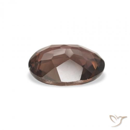 Axinite Marron foncé naturelle ovale, 1.68 ct, SI
