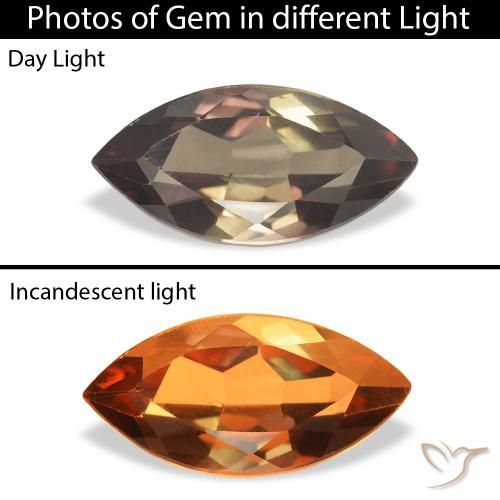 1.05ct Naturel Marron clair Axinite, Marquise, SI