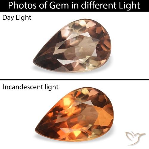 0.86ct Naturel Marron foncé Axinite, En forme de poire, SI