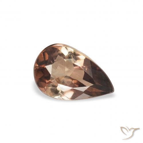 Axinite Marron foncé naturelle En forme de poire, 0.86 ct, SI