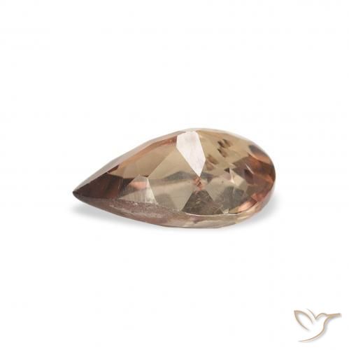 Axinite Marron foncé naturelle En forme de poire, 0.86 ct, SI