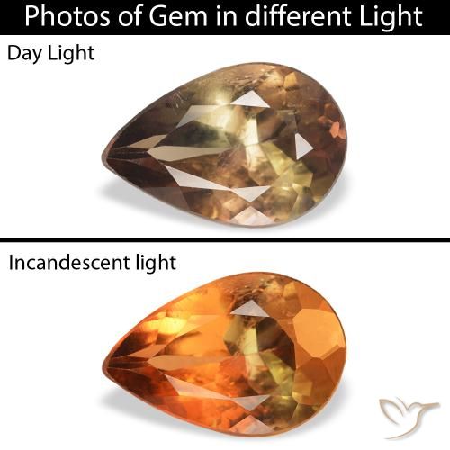 1.05ct Naturel Marron foncé Axinite, En forme de poire, SI