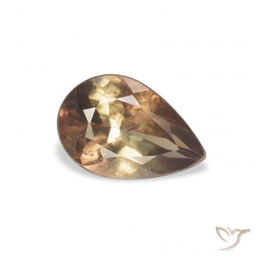 Axinite Marron foncé naturelle En forme de poire, 1.05 ct, SI