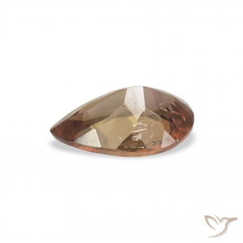 Axinite Marron foncé naturelle En forme de poire, 1.05 ct, SI