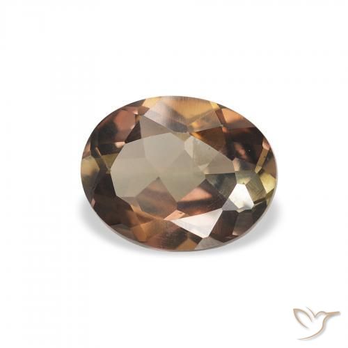 Axinite Marron foncé naturelle ovale, 1.26 ct, SI