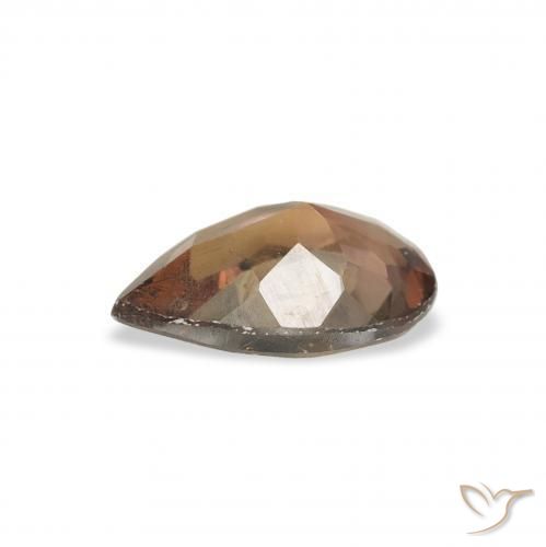 Axinite Brun léger moyen naturelle En forme de poire, 1.04 ct, SI