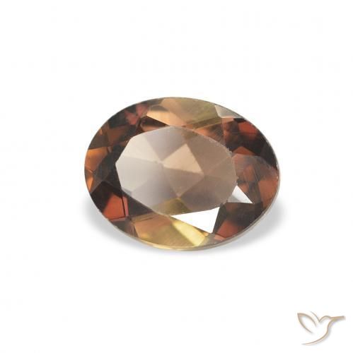 Axinite Marron foncé naturelle ovale, 1.07 ct, SI