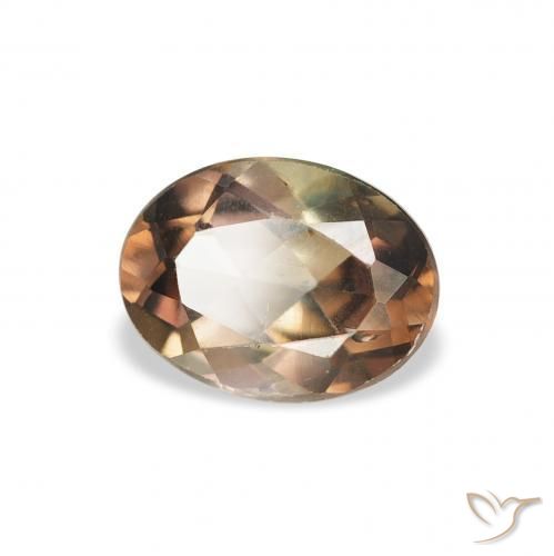 Axinite Marron foncé naturelle ovale, 1.23 ct, SI