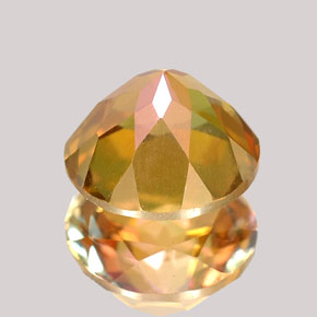Topaze azotic multicolore naturelle coupe roude, 2,49 ct, VVS