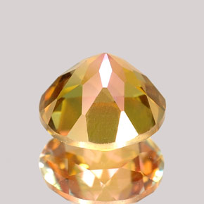Topaze azotic multicolore naturelle coupe roude, 2,63 ct, VVS-VS