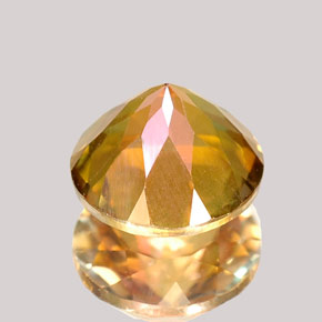 Topaze azotic multicolore naturelle coupe roude, 2,34 ct, VVS