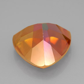 Topaze azotic multicolore naturelle trillion, 11,76 ct, VVS